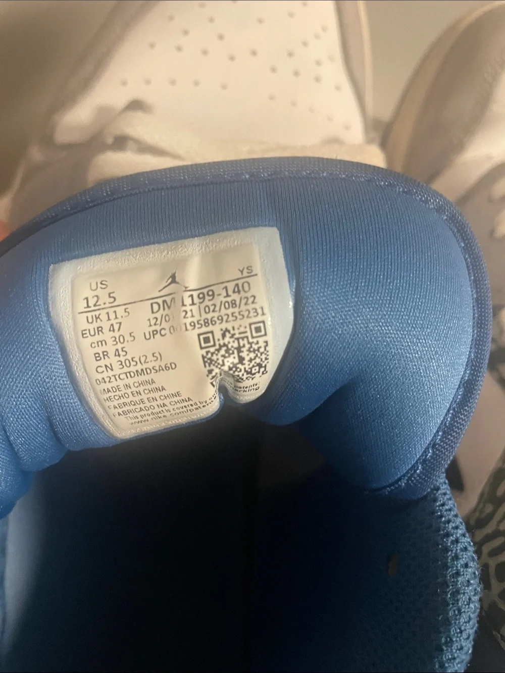 Jordan 1 low true blue size 12.5